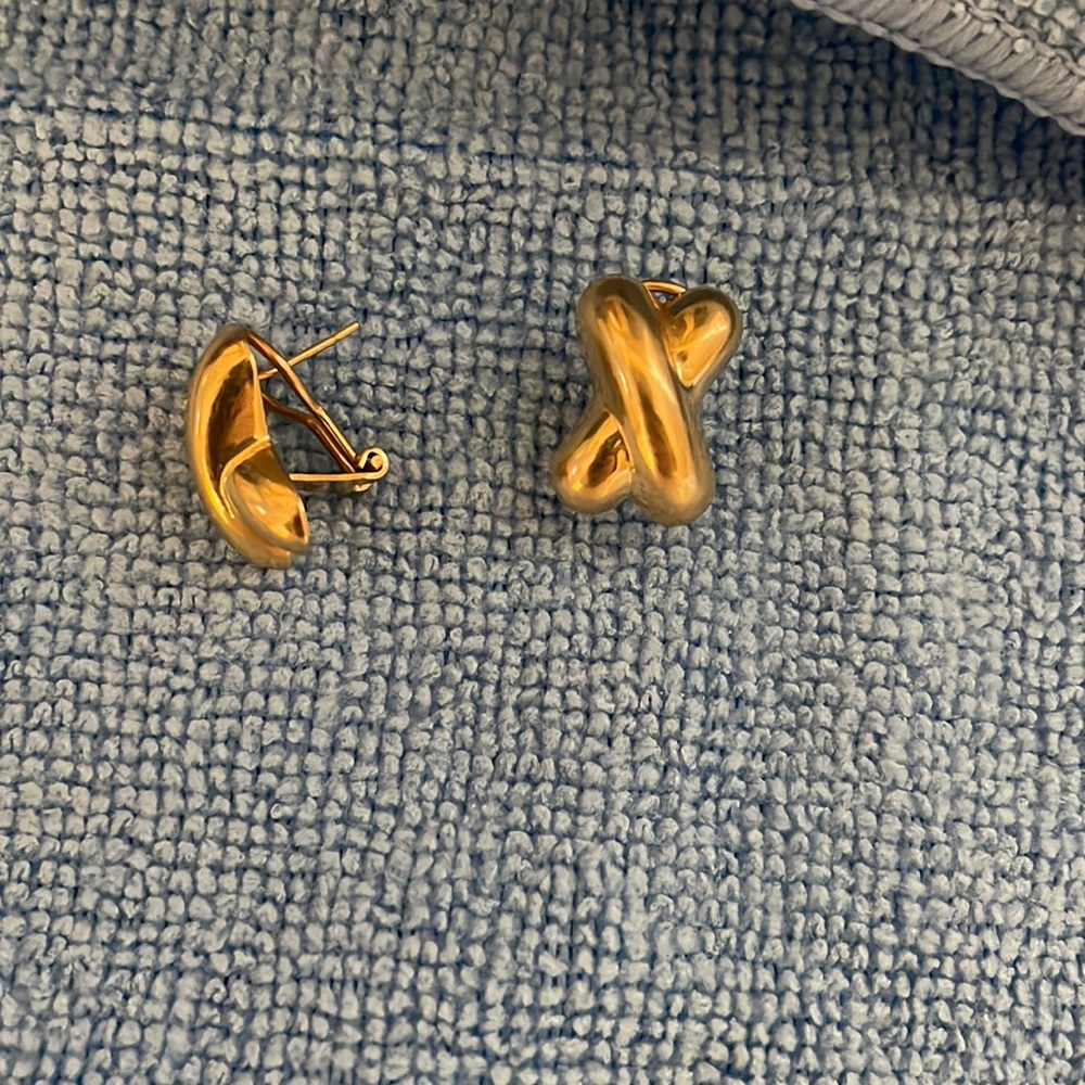 14k X earrings